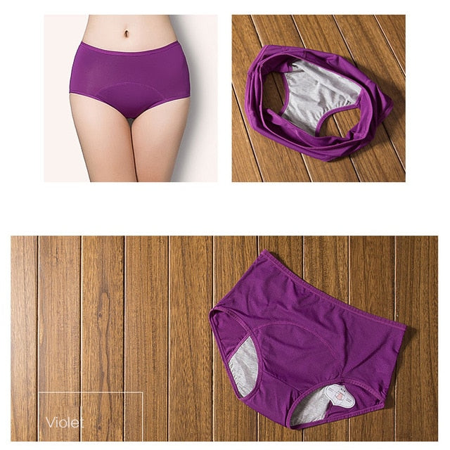 Buy Lavennder Women's Cotton Brown Innerwear Periods Panties Brif